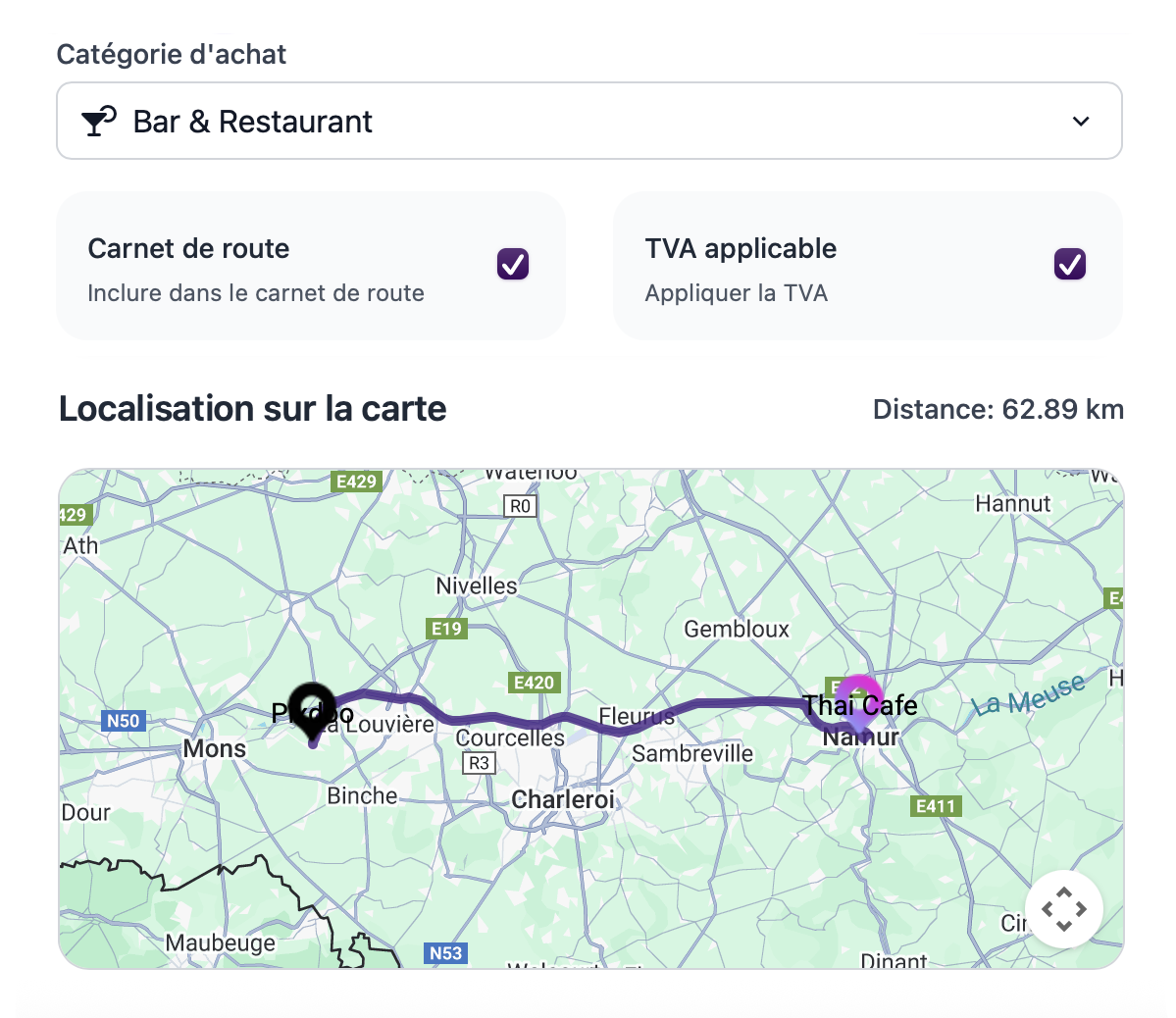 Automatic trip logging