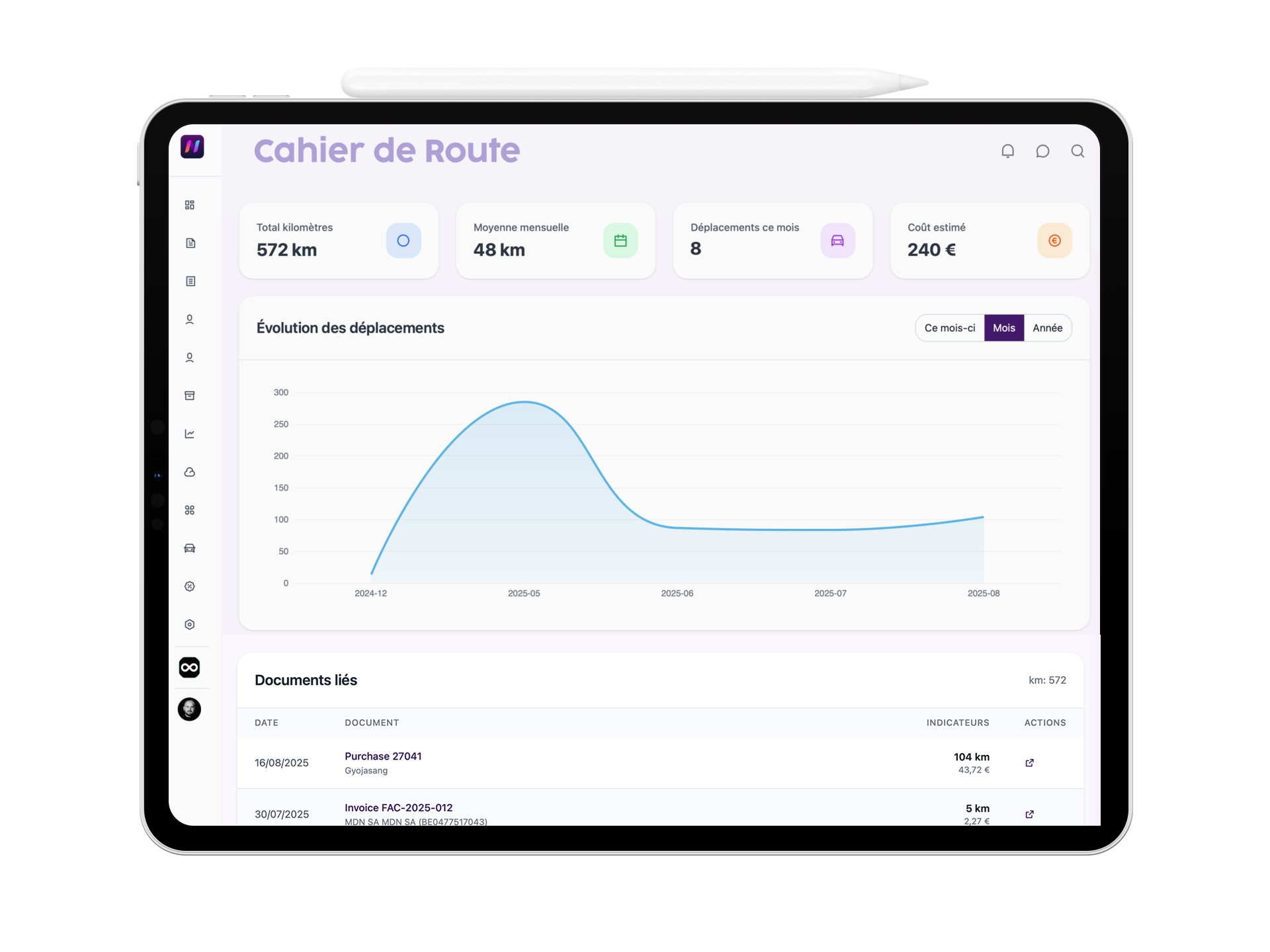 Preview of Route Sheet module